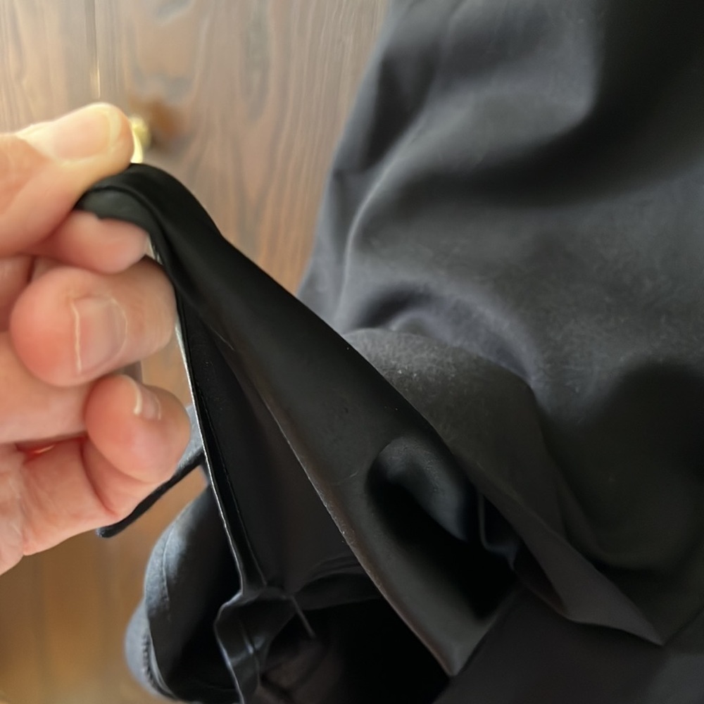 Eileen Fisher sleeveless, black midi dress. Size XS - Picture 8 of 9